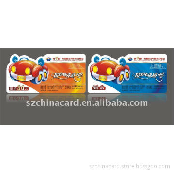 Customized Die Cut Plastic PVC Gift Card